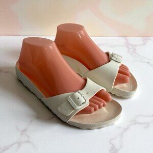 Birkenstock Madrid Essentials EVA rubber White Sandals Single Strap Size 38